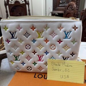 ** LOUIS VUITTON ** MURAKAMI COLLECTION ** BRAND NEW ** LV X TM COUSSIN PM **